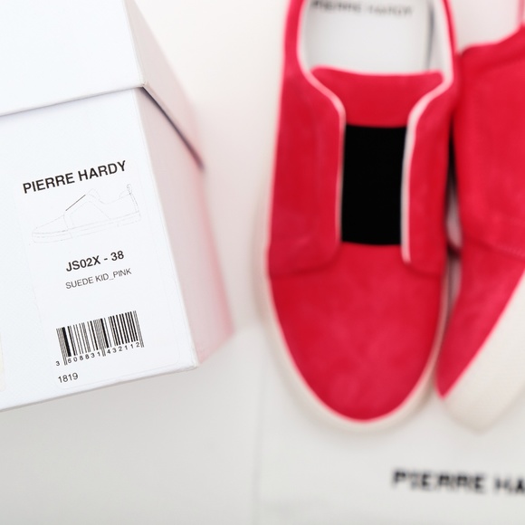 NIB Pierre Hardy PINK SUEDE sneakers - Picture 4 of 5